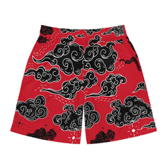 Crashoutz Red Cloudz Shorts